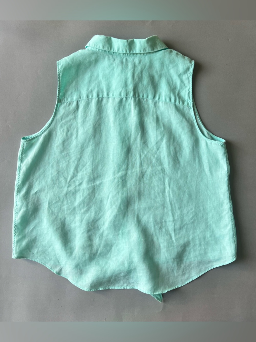 Chicos 100% Linen Breezy Button Up - Picture 3 of 6